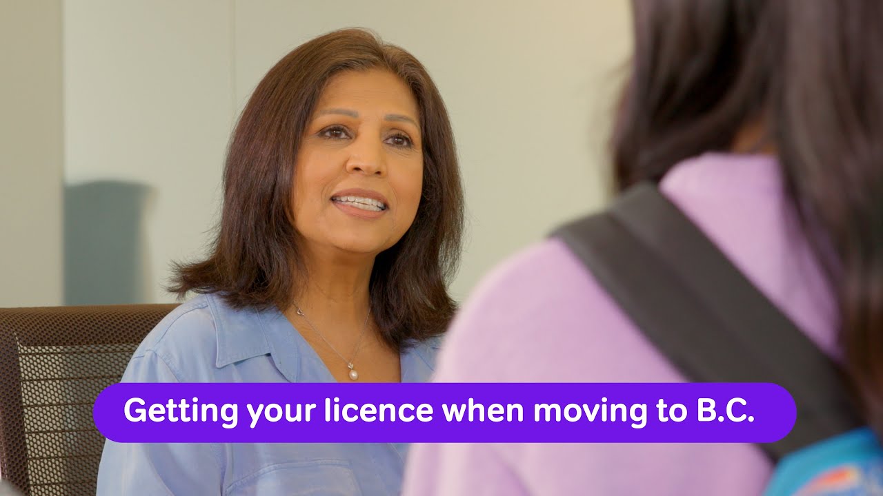 Getting your licence when moving to B.C.