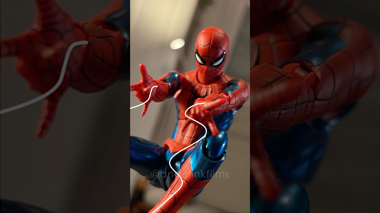 They definitely disrupted a canon event! @kqueo_fr #spiderman #stopmotion #animation #shorts