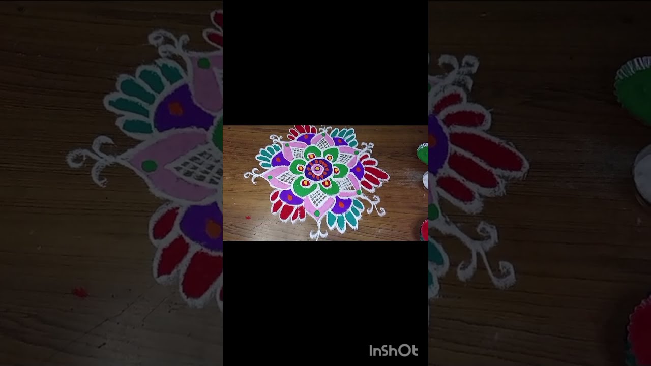 Easy color full function rangoli vasanti vishnu chanal @vasu-q2b86#subscribe# 