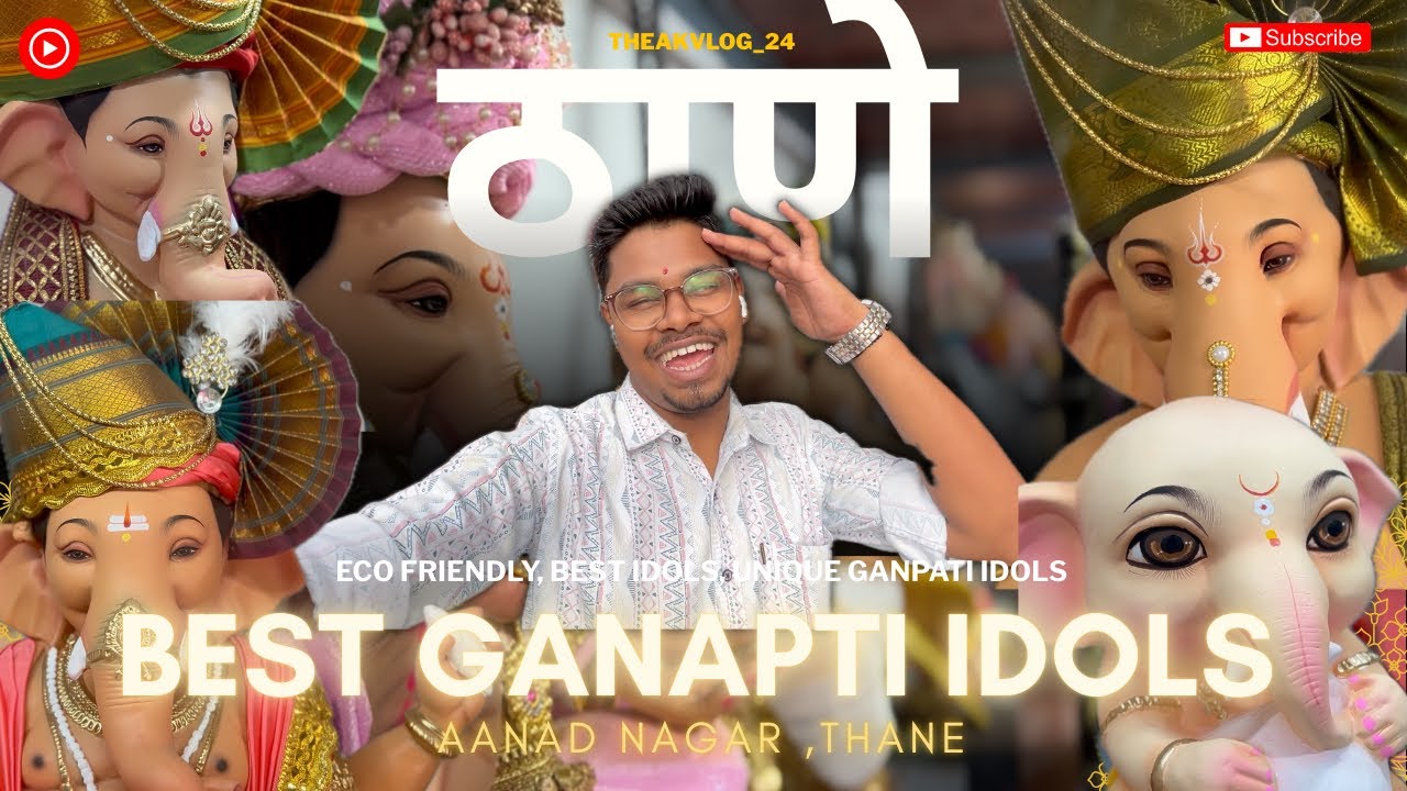 BEST EcoFriendly Ganpati Idols in Thane🌺| Anand Nagar Ganesh Murti Market✨|Thane Market |Best murti🔥