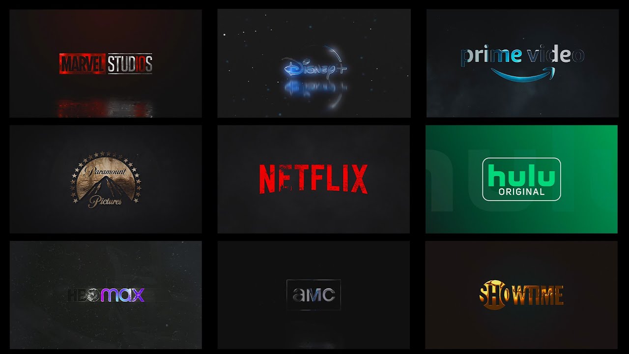Famous Brands logo Animation - Part 2 (Prime videos/paramount/hulu/netflix/showtime/hbo/amc/marvel)