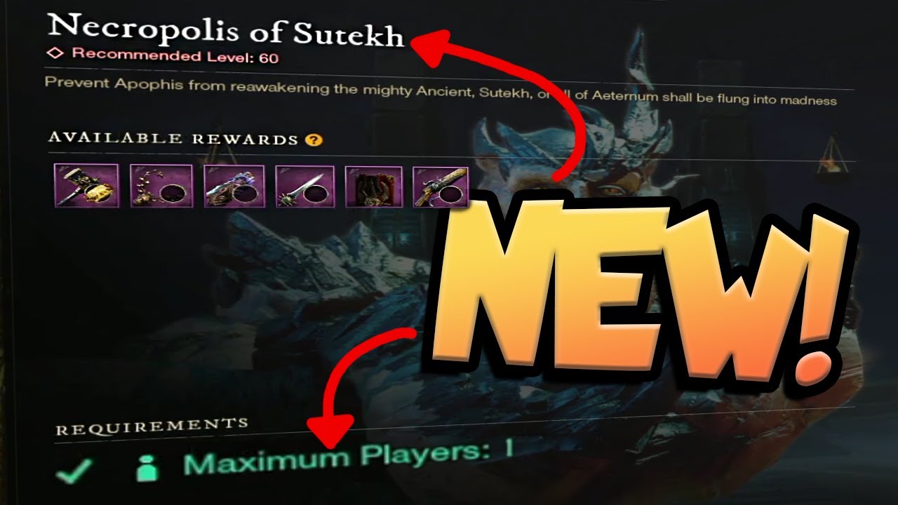 New SOLO Dungeon in New World! Brimstone Sand Expansion Update