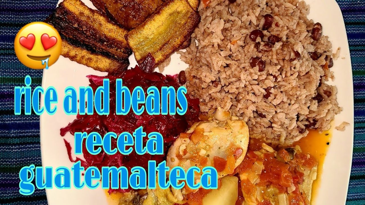 🇬🇹 RICE AND BEANS/ rice and beans con coco/ COMIDA GUATEMALTECA/ como hacer rice and beans