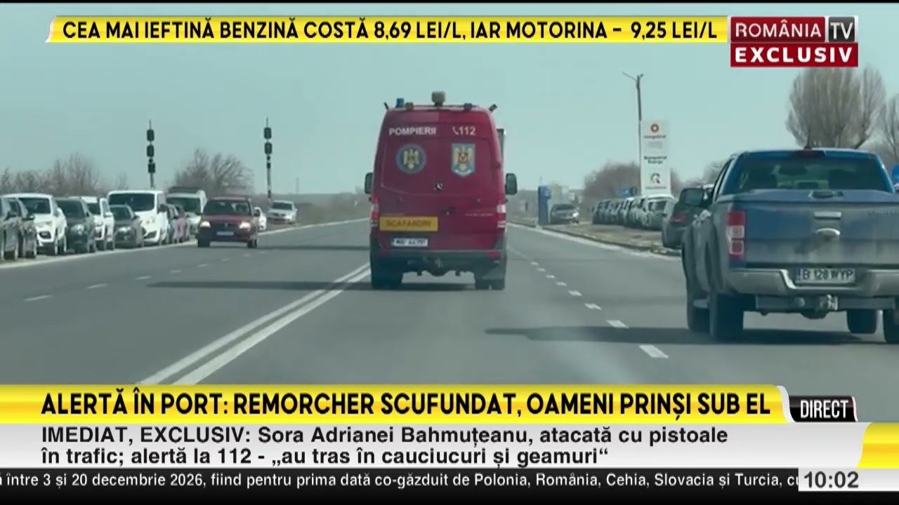 Un remorcher la bordul căruia se aflau cinci persoane s-a răsturnat în Portul Midia