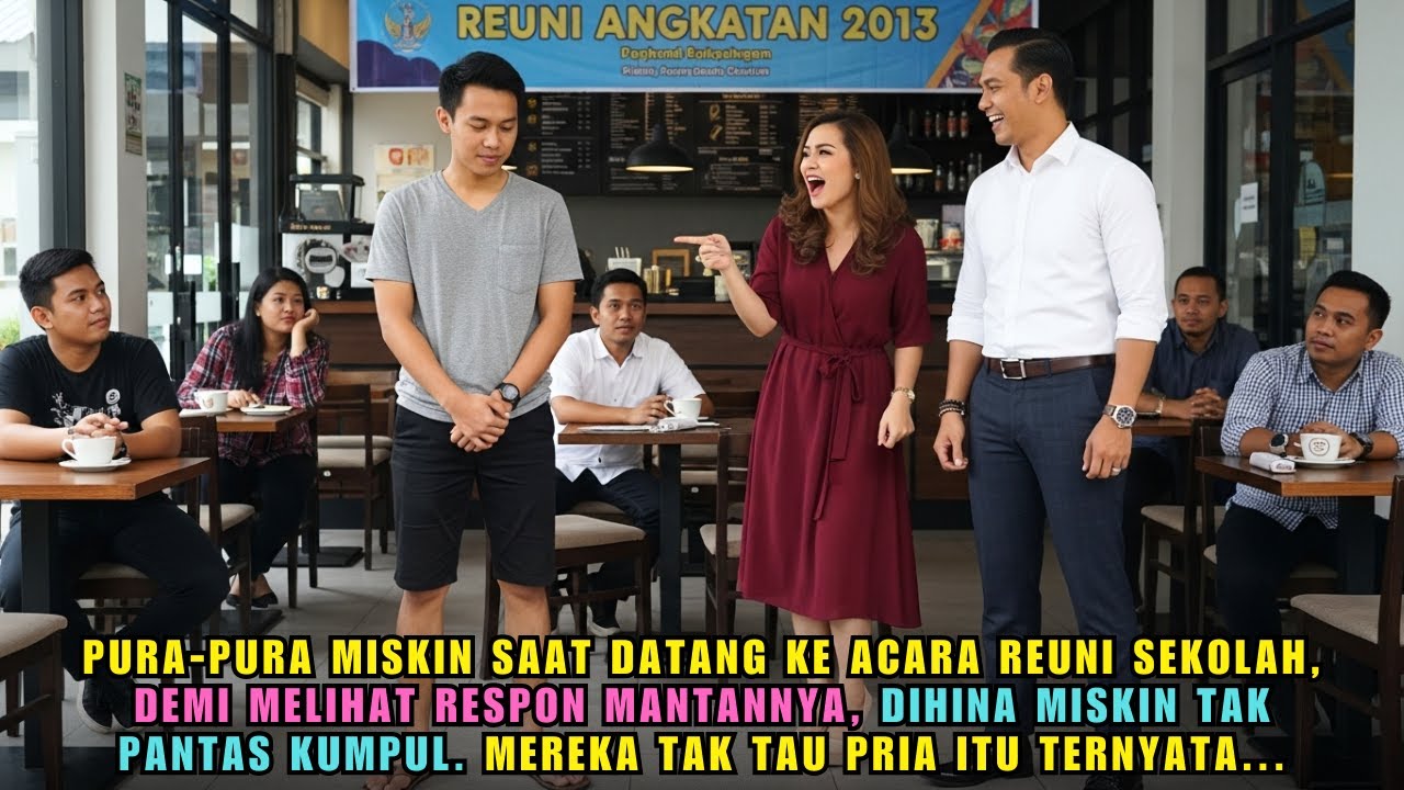 PURA PURA MISKIN DATANG KE REUNI SEKOLAH - DIKIRA MASIH MISKIN OLEH MANTAN, TAPI PRIA ITU TERNYATA..