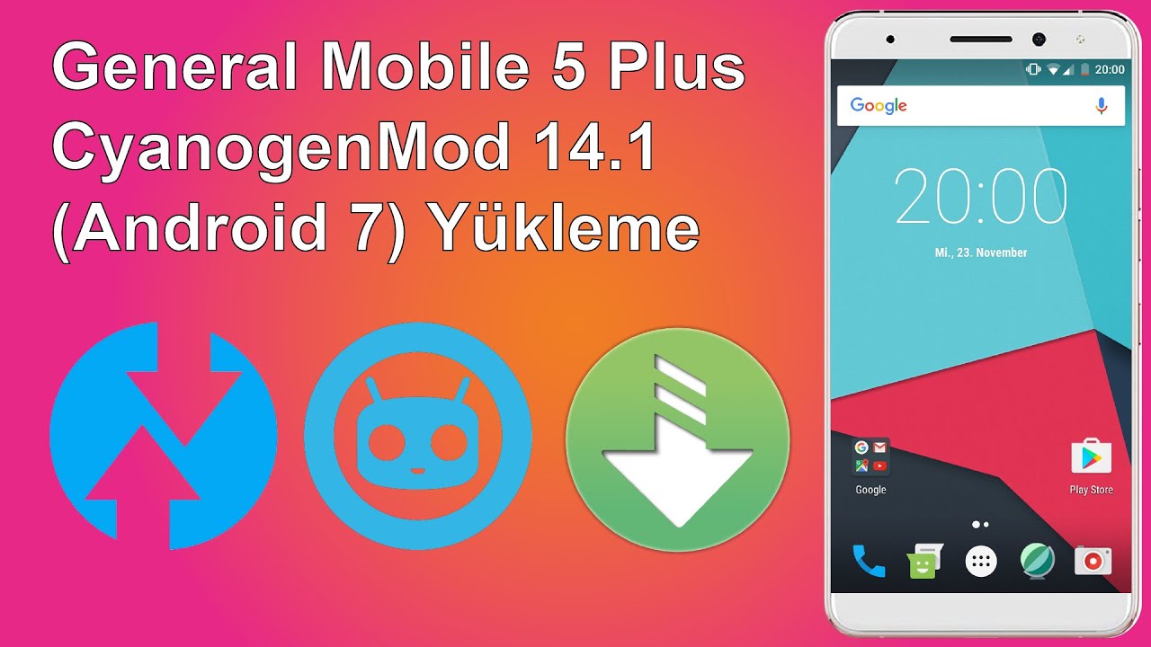 General Mobile 5 Plus - CyanogenMod 14.1 (Android 7) Rom Yükleme ve Root Yapma