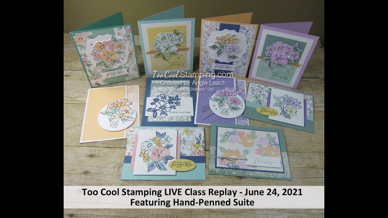 Too Cool Stamping LIVE Replay   Hand Penned Suite