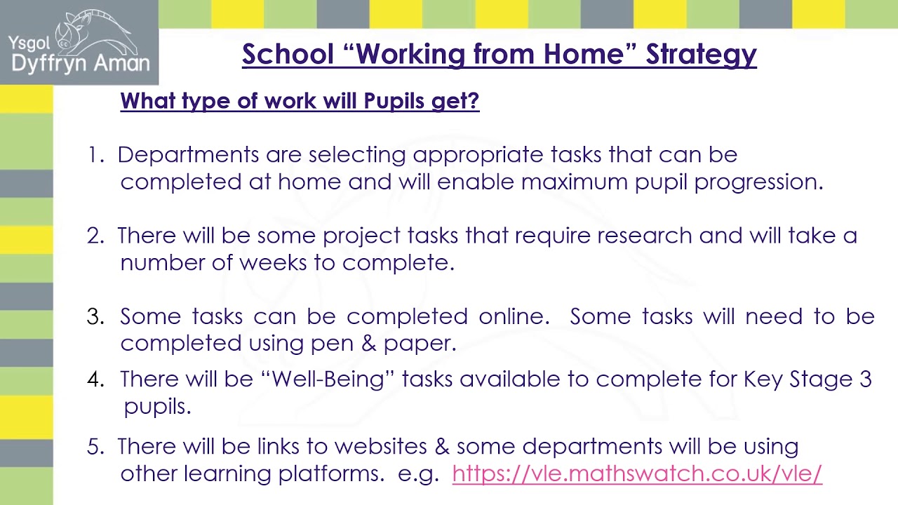 YDA School  Working from Home  Strategy UPDATED