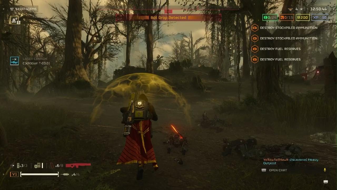 HELLDIVERS 2 Stealth attempt.