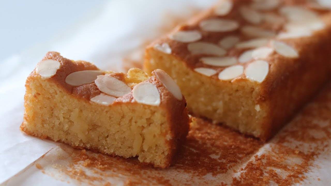小麦粉・バター不使用！混ぜて焼くだけ簡単しっとりアーモンドケーキの作り方／Almond Cake recipe