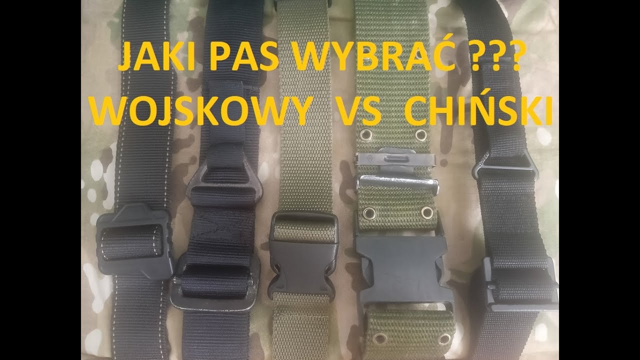 Chiński pas taktyczny vs pas wojskowy - test obciążalności pasy w survivalu