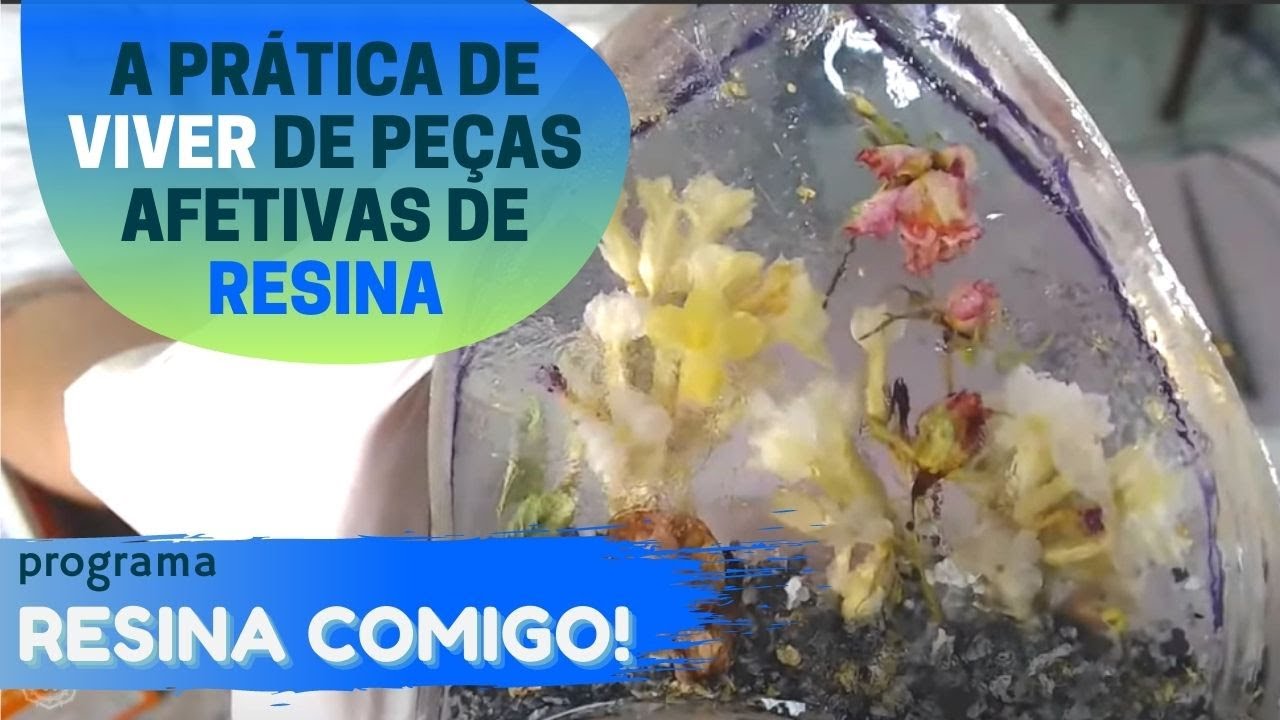 Peça de Resina Com Flores - Dá pra Viver Fazendo peças de Buquê de Noiva Assim! Resina Comigo?