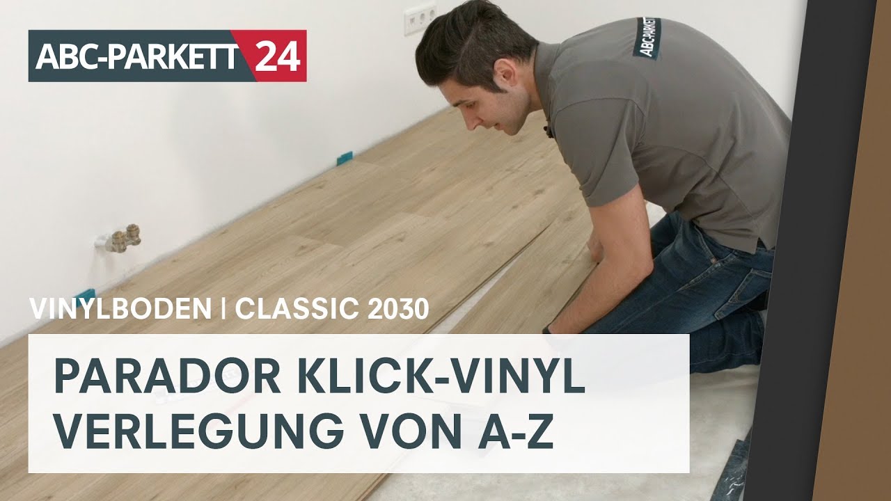 PARADOR Klick-Vinyl Classic 2030 auf HDF-Träger richtig verlegen