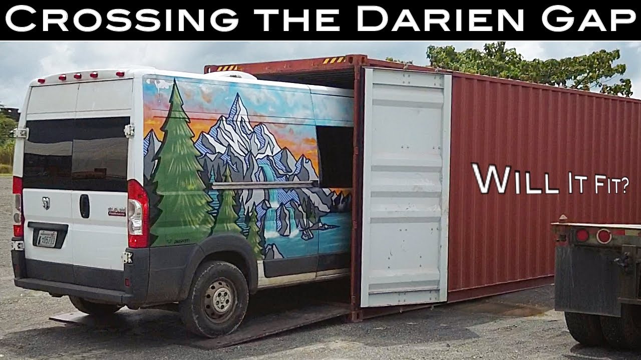 SHIPPING the VAN in a CONTAINER to COLOMBIA [Crossing the Darien Gap!] #vanlife #panamericanhighway