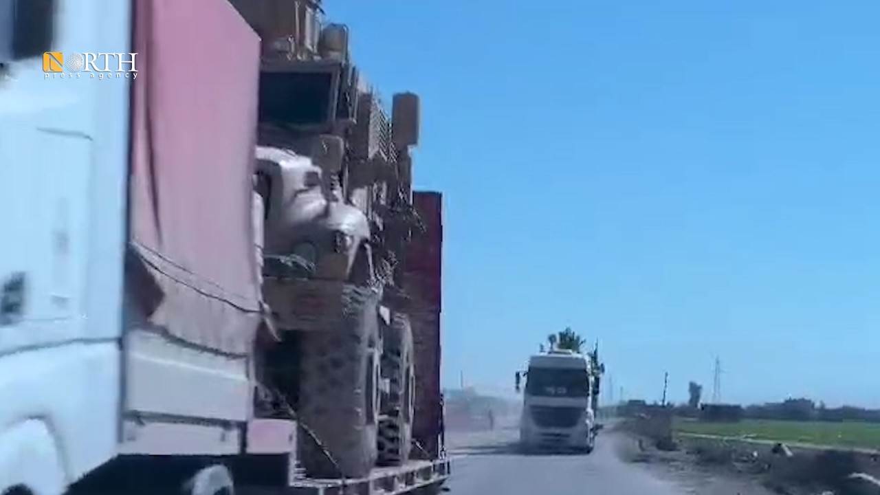 قافلة للتحالف الدولي تتجه نحو قاعدة 