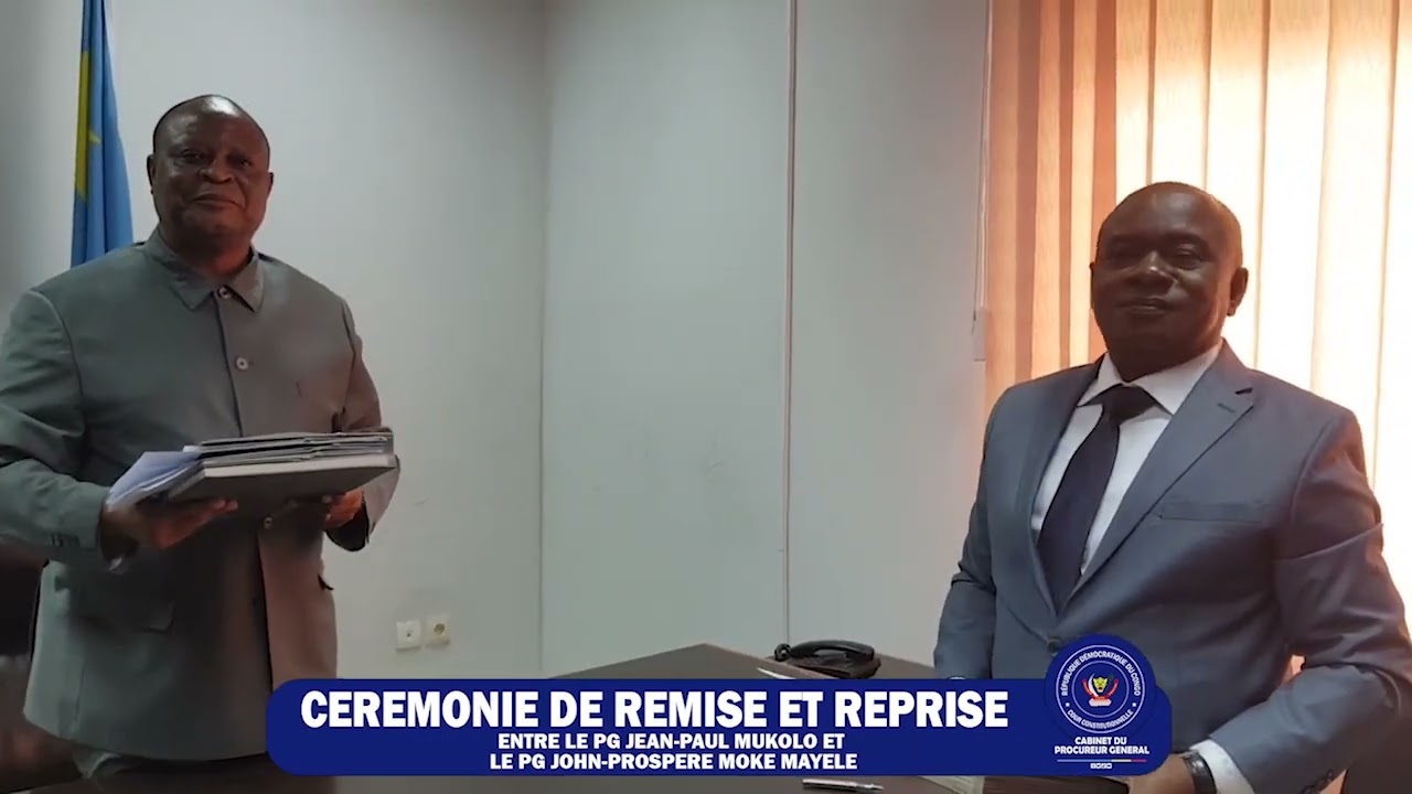 Remise reprise au Parquet Général près la Cour Constitutionnelle