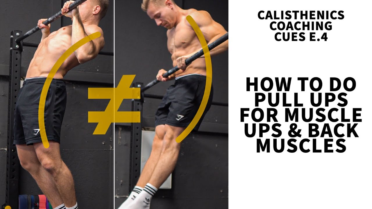 HOW TO DO PULL UPS FOR MUSCLE UPS / BACK GAINS || CCC-E4