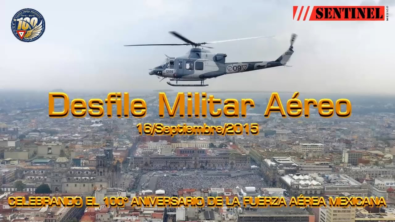 16/Septiembre/2015 Desfile Aéreo (vuelo en Bell 412) Fuerza Aérea Mexicana