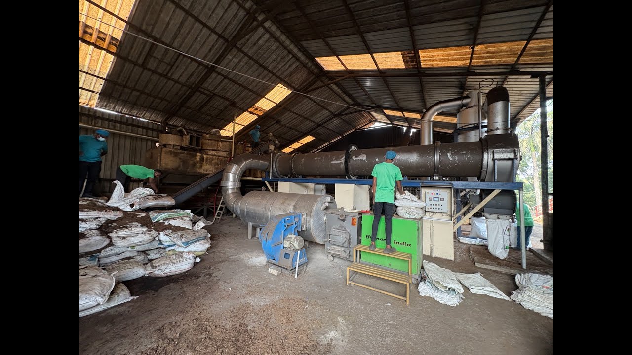 Rotary Drum Dryer for Spent Tea Waste