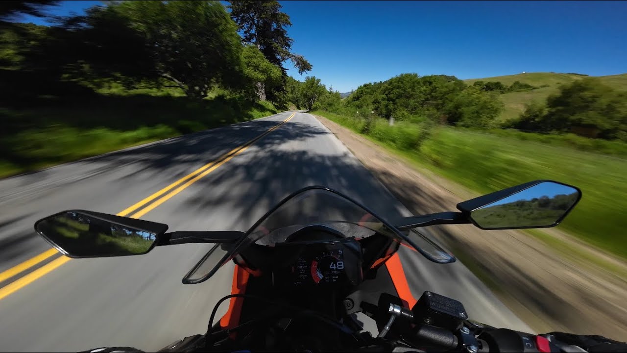 KTM RC 390 POV: Cruising Through California Canyons