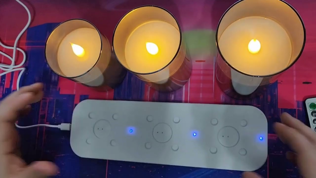 Led Flameless Candles Rechargeable Battery Operated Flickering Glass Candle with Remote Review