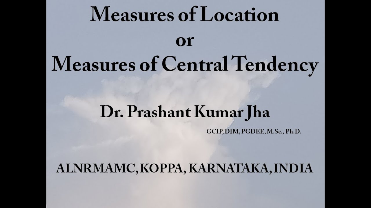 Measures of location