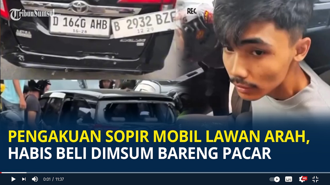Pengakuan Sopir Mobil Lawan Arah di Jakpus, Habis Beli Dimsum Bareng Pacar