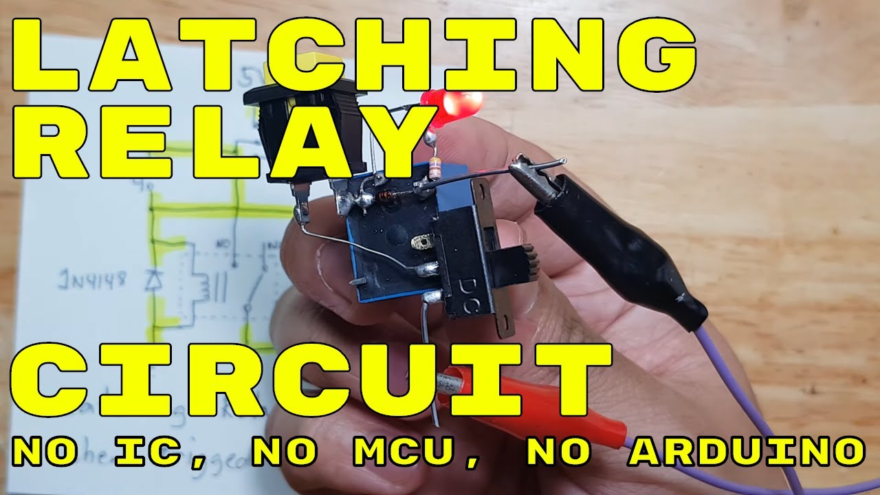 LATCHING RELAY CIRCUIT WITH RESET (No Transistor, No IC, No Arduino)