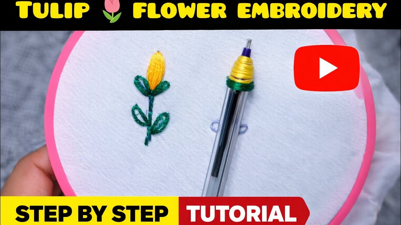 Beautiful 2 Types of  tulip 🌷 Flowers in 2 Minutes | Super Easy Method // tutorial 