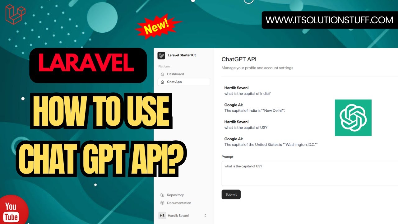 How to use ChatGPT API in Laravel?
