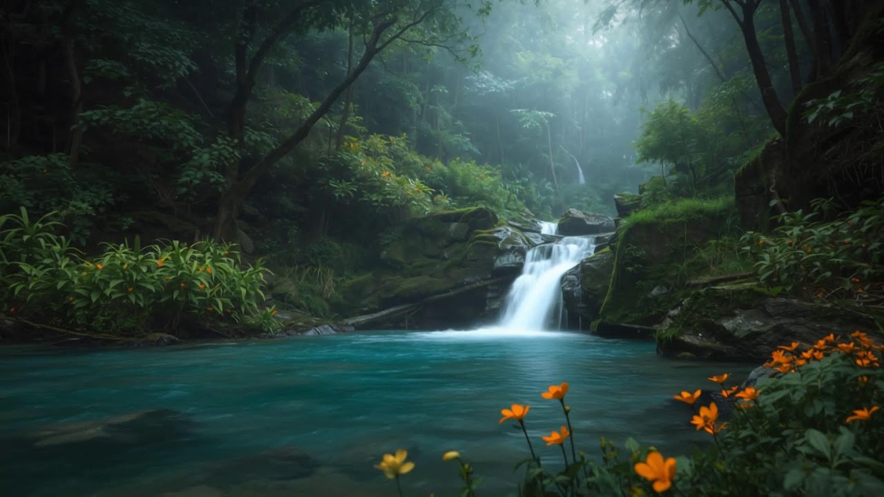 Calming Piano & Water Sounds 🌹 Relaxation for Sleep, Healing & Inner Peace,sleep Meditation 2