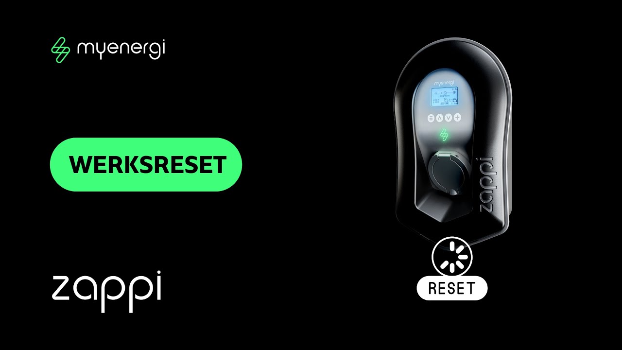 myenergi Werksreset – So setzt du deine zappi zurück