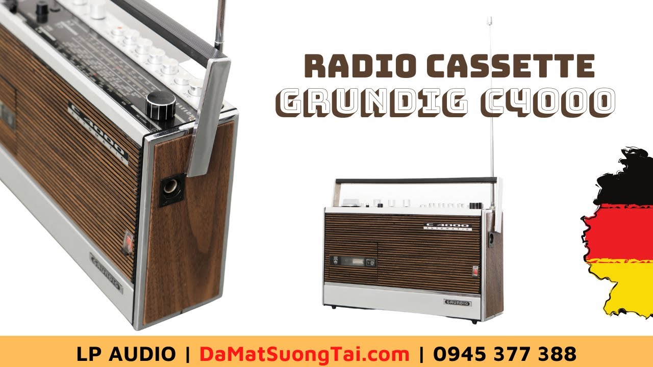Cassette Radio Đức Grundig C4000 nổi tiếng như cồn || LP AUDIO