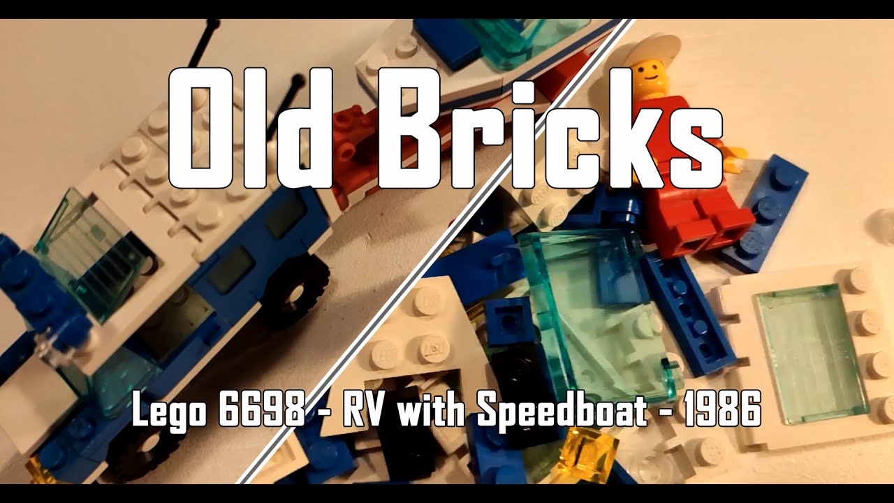 Lego 6698 - RV with Speedboat - Geländewagen mit Speedboot bauen - 1986 | Old Bricks