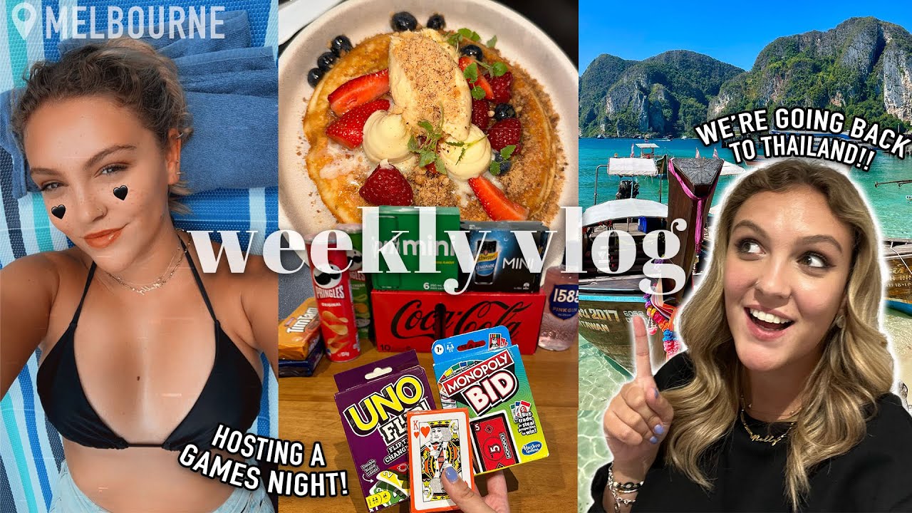 GOING BACK TO THAILAND & HOSTING A GAMES NIGHT! Weekly Vlog