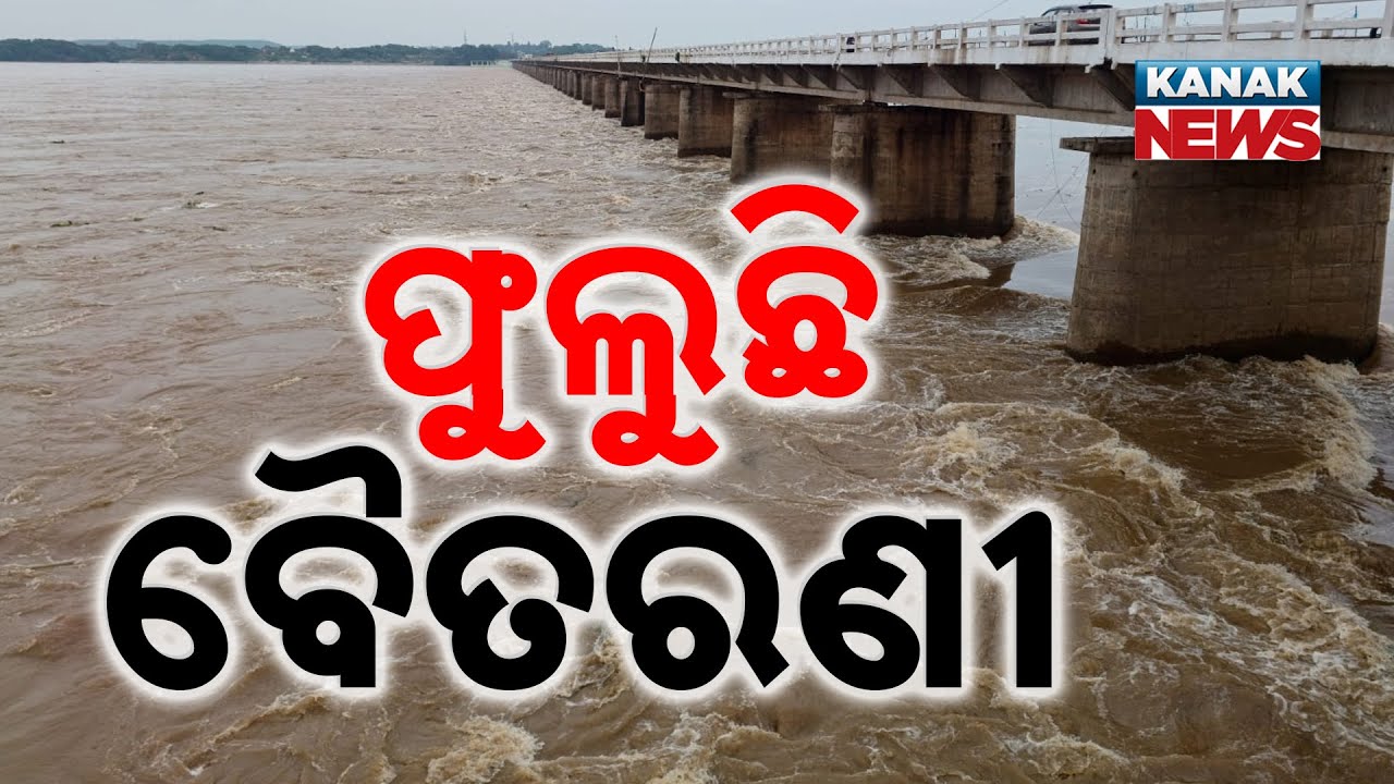 Rising Baitarani River: Water Level Crosses Danger Mark Near Akhuapada