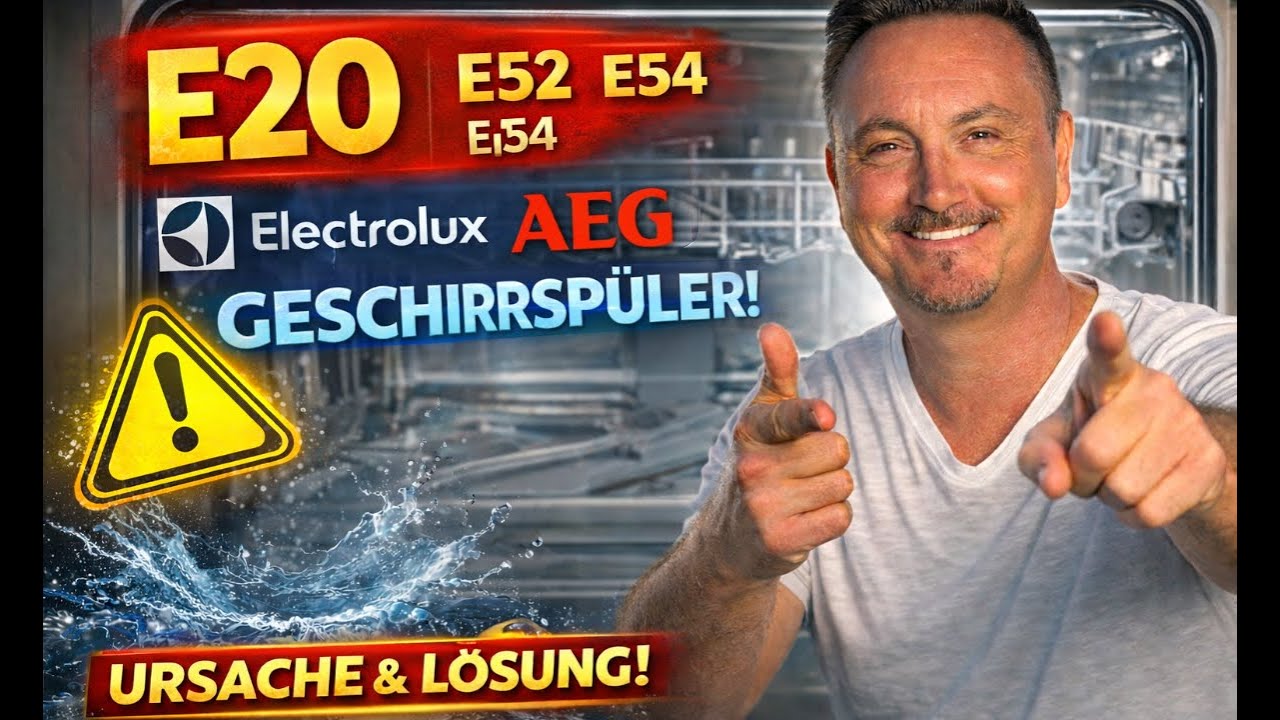 AEG / Electrolux Geschirrspüler Fehler i20, i52, i54, i50 – Ursache & Lösung
