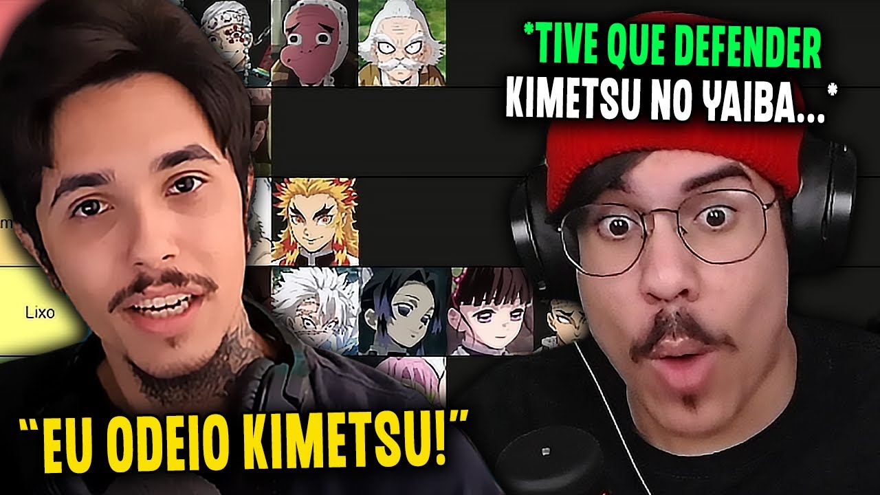 PCINI FAZ TIER LIST DESTRUINDO  KIMETSU NO YAIBA (Cenário Transparente) | Cortes do Michi