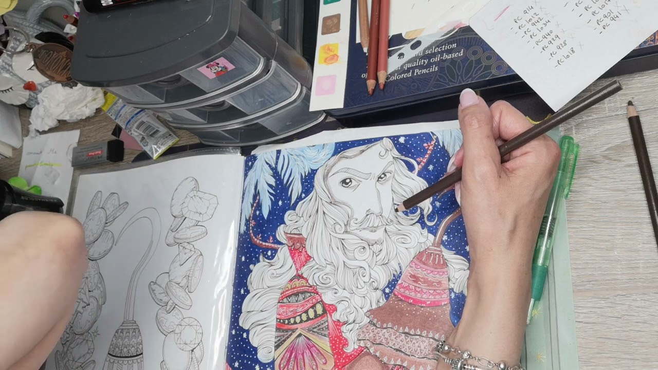 tuto peau partie 1 captain crochet fabiana attanasio prismacolor blabla#art #artist #disney #dessin