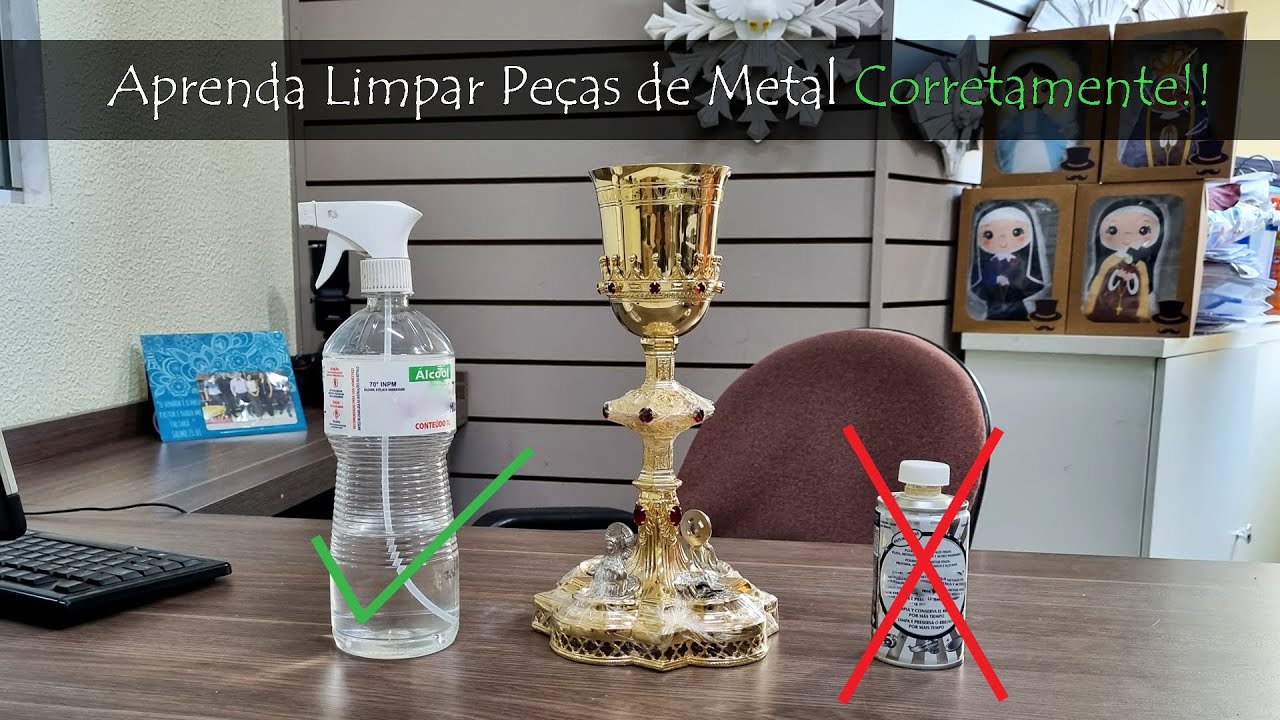 Dicas de como Limpar Peças de Metal com banho ou Verniz - Prático e Rápido