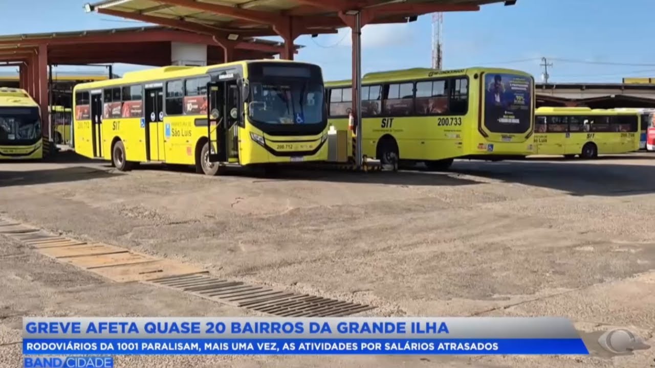 Rodoviários da 1001 paralisam, mais uma vez, as atividades por salários atrasados, em São Luís MA.