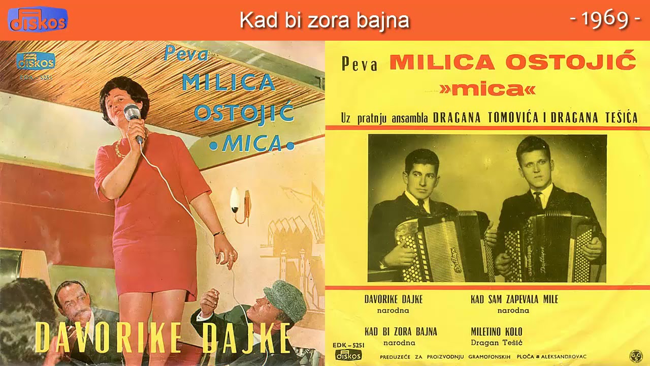 Mica Ostojic - Kad bi zora bajna - (Audio 1969)