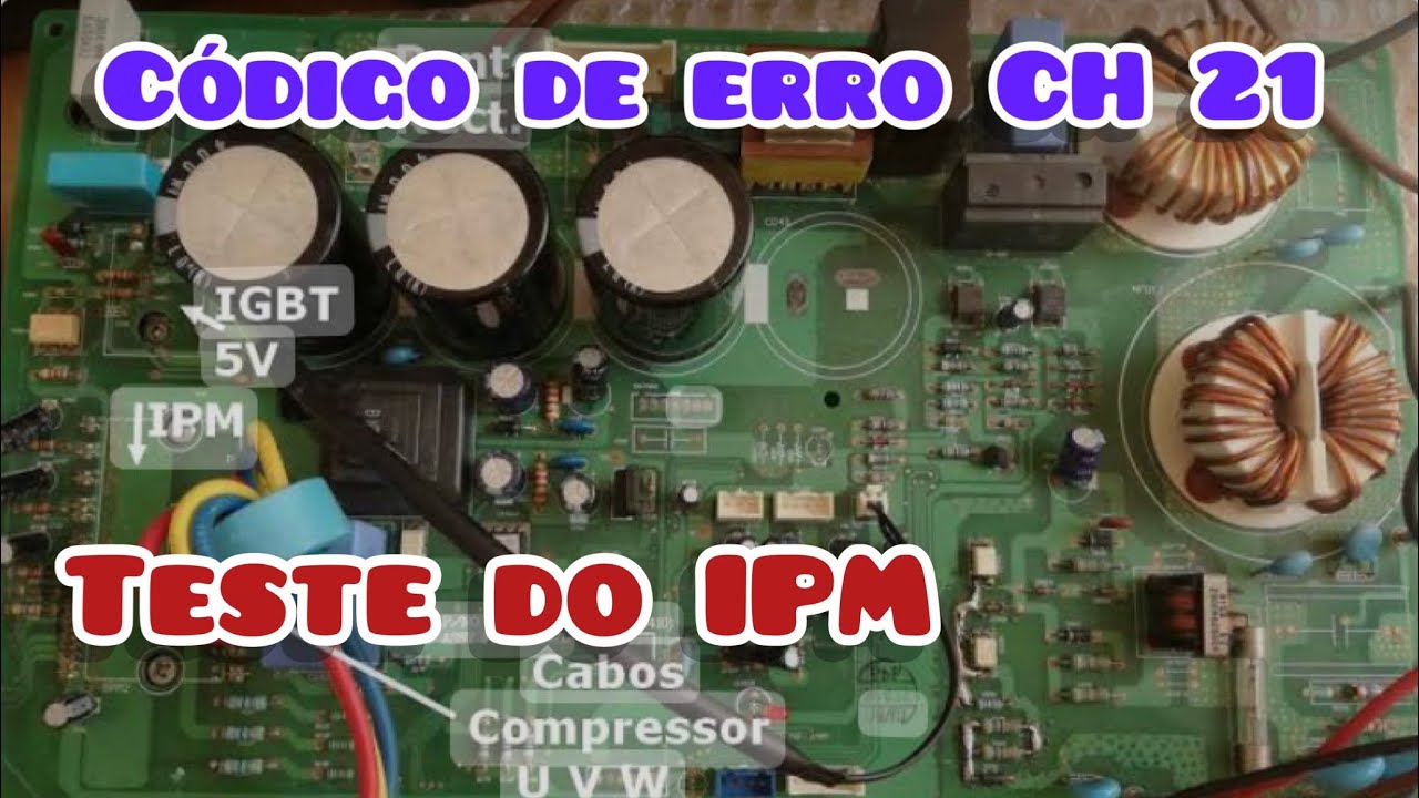 Como testar o IPM da placa inverter