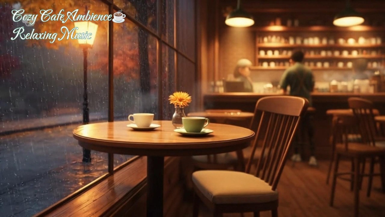 Cozy  Cafe Ambience☕Relaxing Music