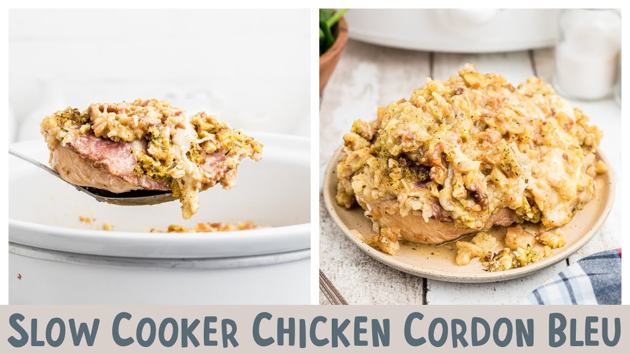 🍗🧀 Slow Cooker Chicken Cordon Bleu Casserole: Creamy, Cheesy, and Comforting! ✨