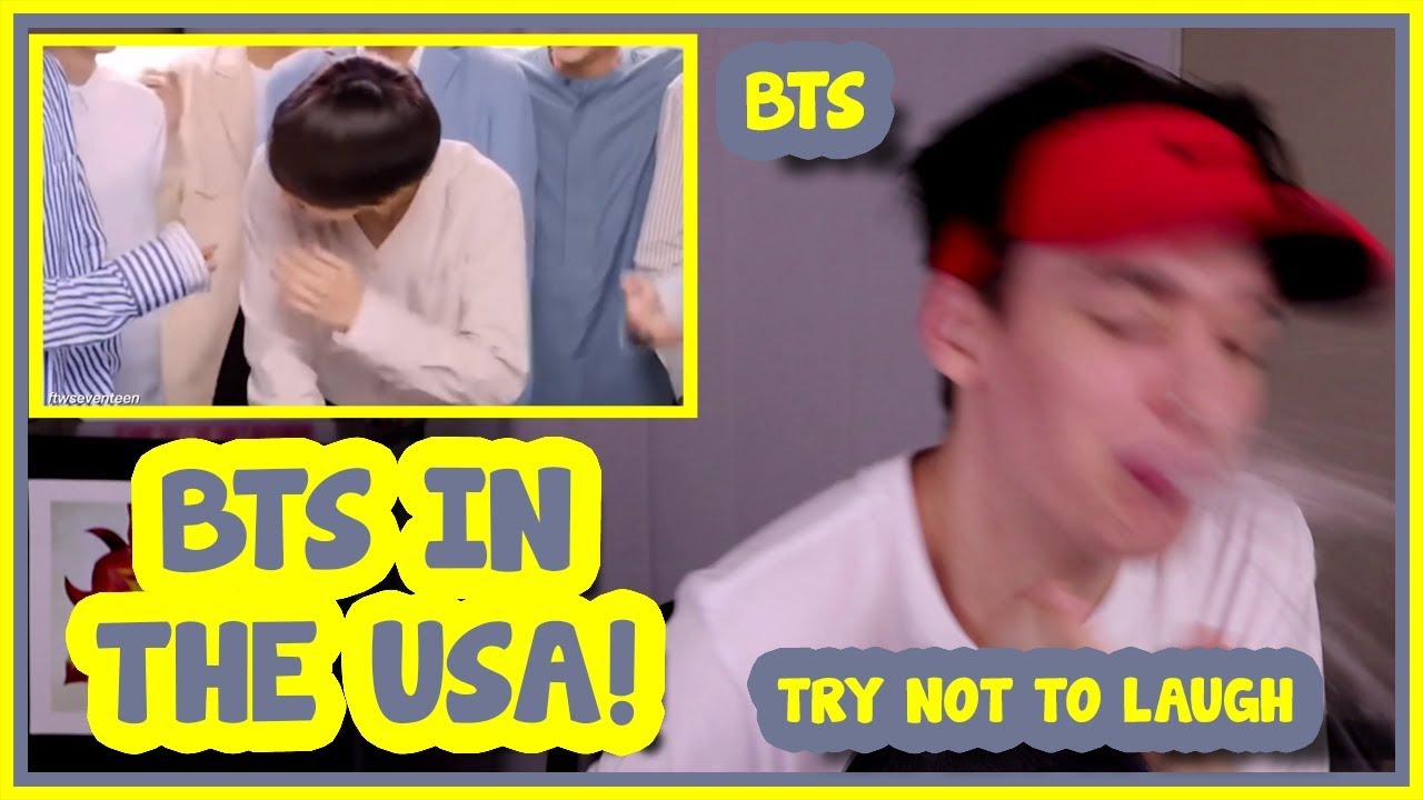BTS BEING EXTRA AF IN AMERICA [TRY NOT TO LAUGH / SPIT CHALLENGE]