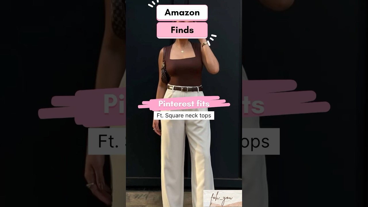 Square neck top with pinteresty vibes from amazon