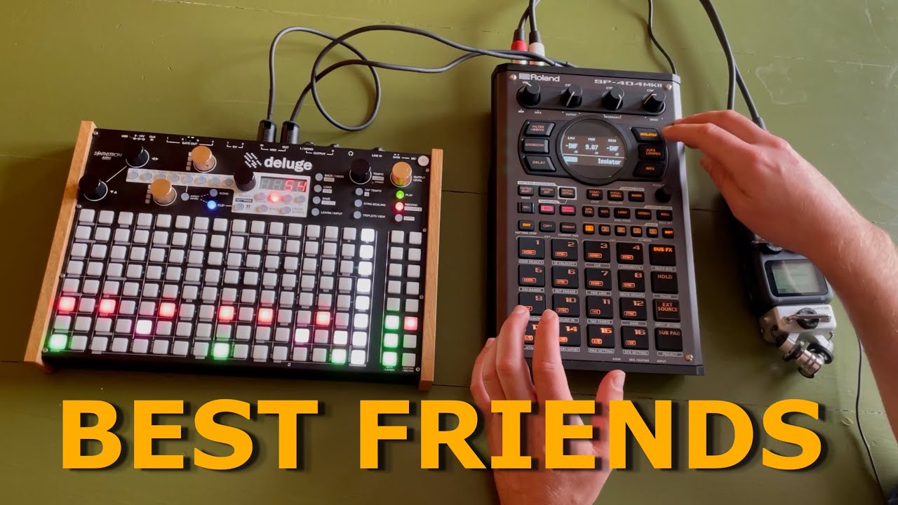 How to MIDI sequence the SP404Mk2 from the Synthstrom Deluge