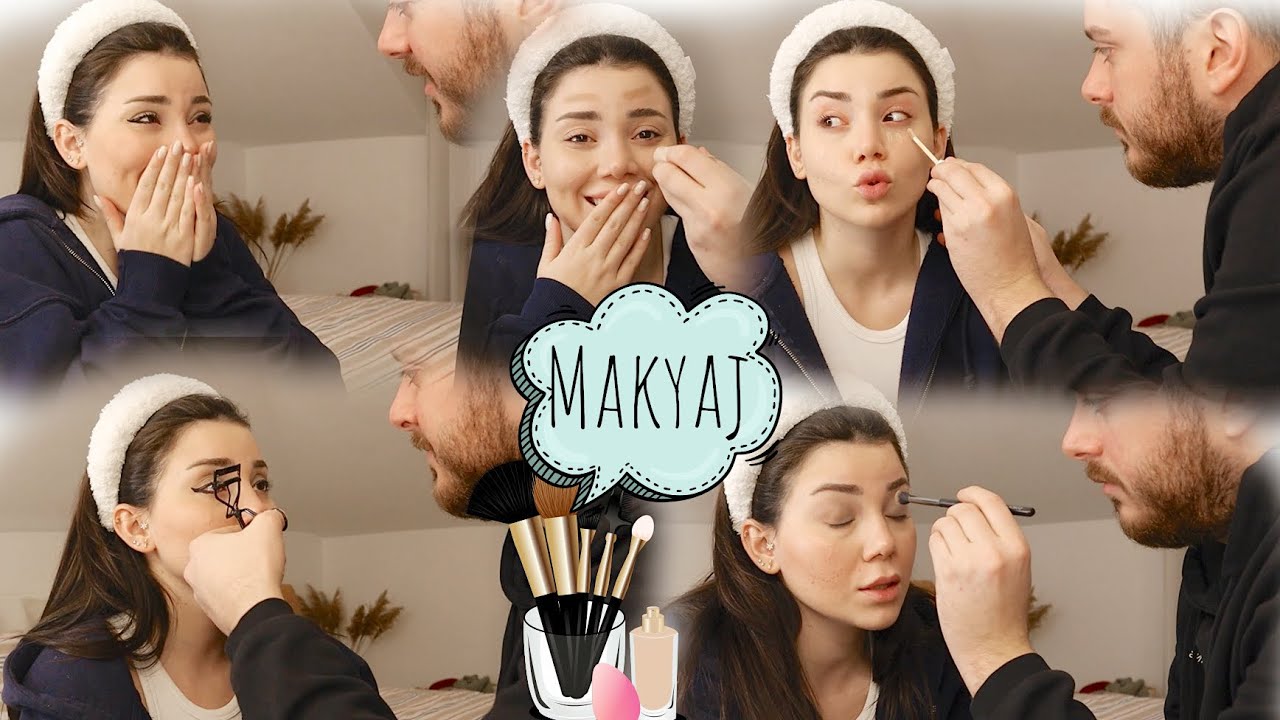 &Uuml;MİT BANA MAKYAJ YAPIYOR 💄🤡🧟&zwj;♀️ g&uuml;lmekten ağladım resmen