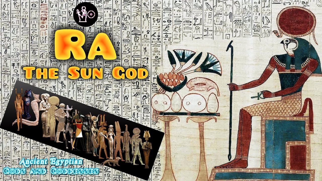 Hymn to Ra the Sun God, Egyptian gods and goddesses